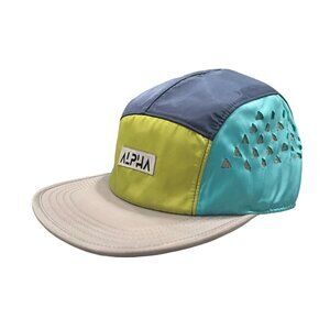 Men's Perforated 5-Panel Cap - Adjustable Hat - Neon Yellow Colorway